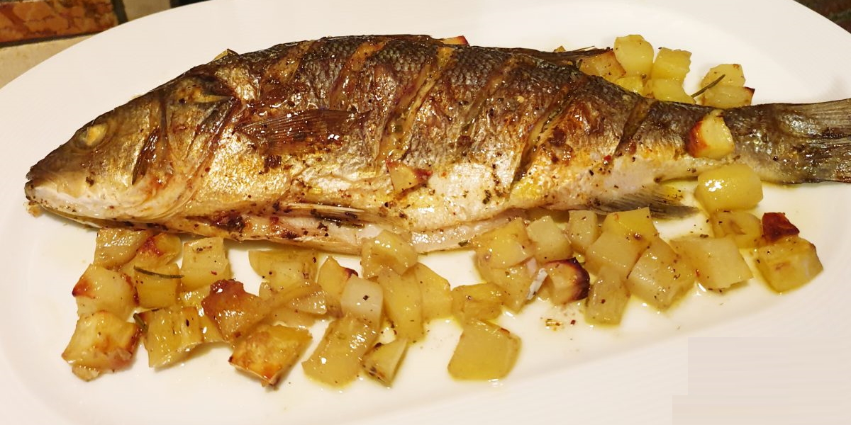 Spigola al forno