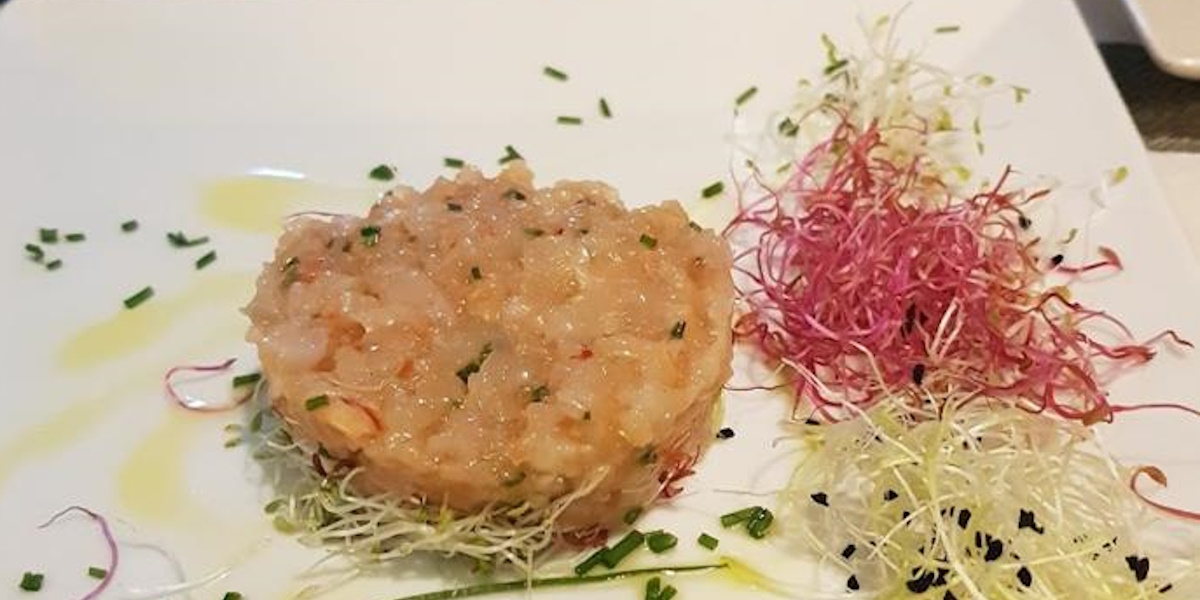 Tartare di gambero rosso di Mazzara del Vallo